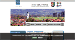 Desktop Screenshot of dietmannsried.de