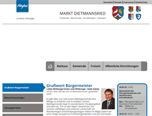 Tablet Screenshot of dietmannsried.de